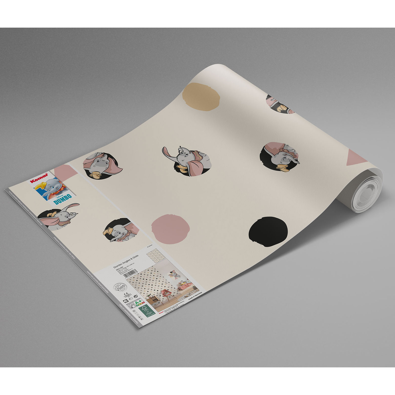 Vlies-Fototapete DUMBO ANGLES & DOTS - 200x280 cm