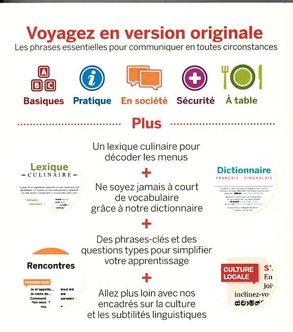 LONELY PLANET - CINGHALAIS GUIDE DE CONVERSATION