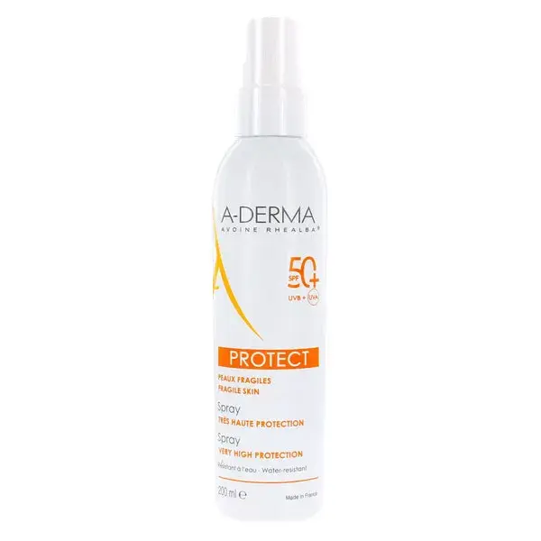 A-Derma Protect Spray de Alta Proteção FPS 50+ 200ml