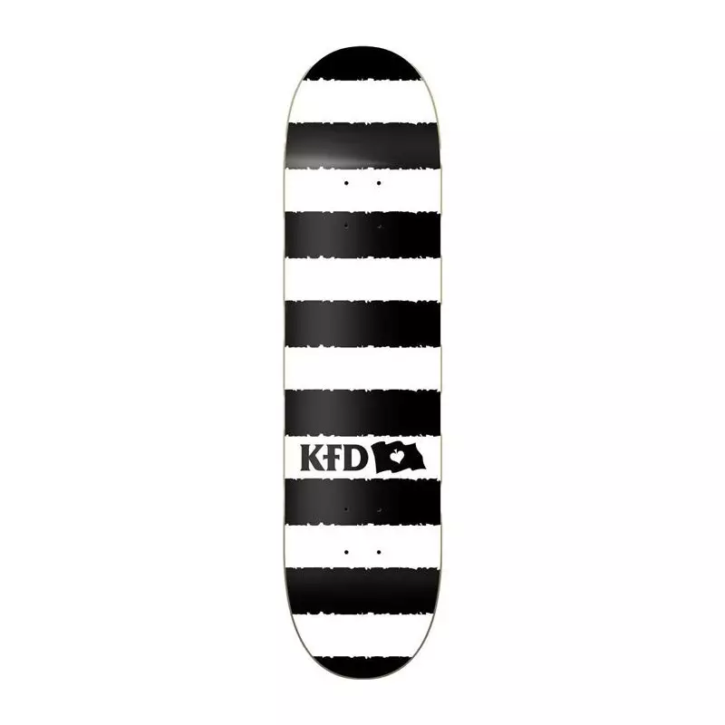 Plateau de skate KFD Stripes Blanc 8.0