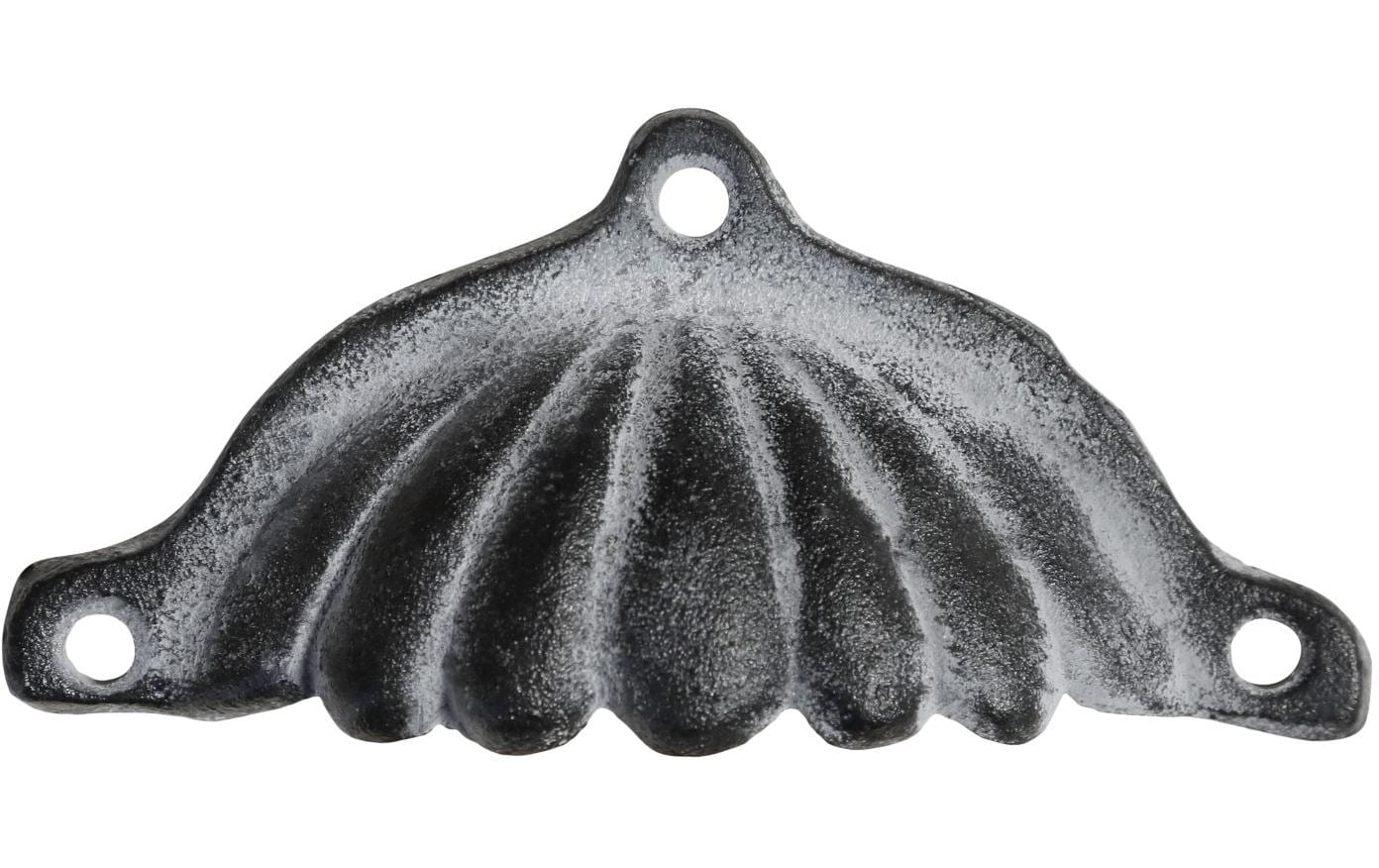 Möbelgriff mit Rillen 5 x 12 cm, antik GrauMöbelgriff aus Eisen