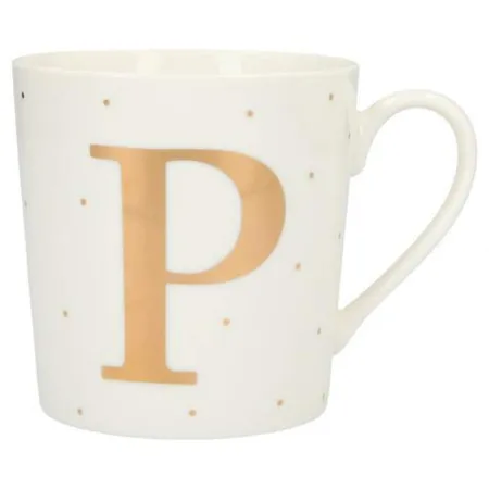Depesche Porzellan Becher mit Buchstaben - P