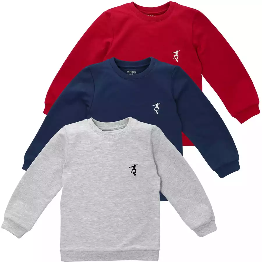 Baby Sweets 3tlg Set Skater blau rot grau