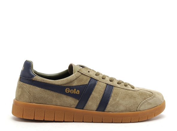 Gola basses homme hurricane suede kaki