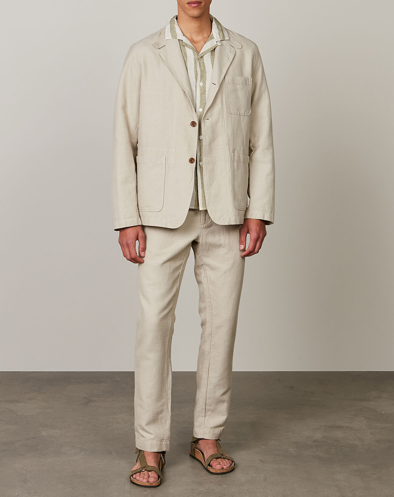 Hartford Veste en Coton & Lin Jérôme natural