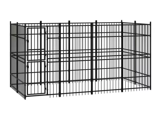 Chenil cage enclos pac noire 384 x 192 x 200 cm 02_0041874
