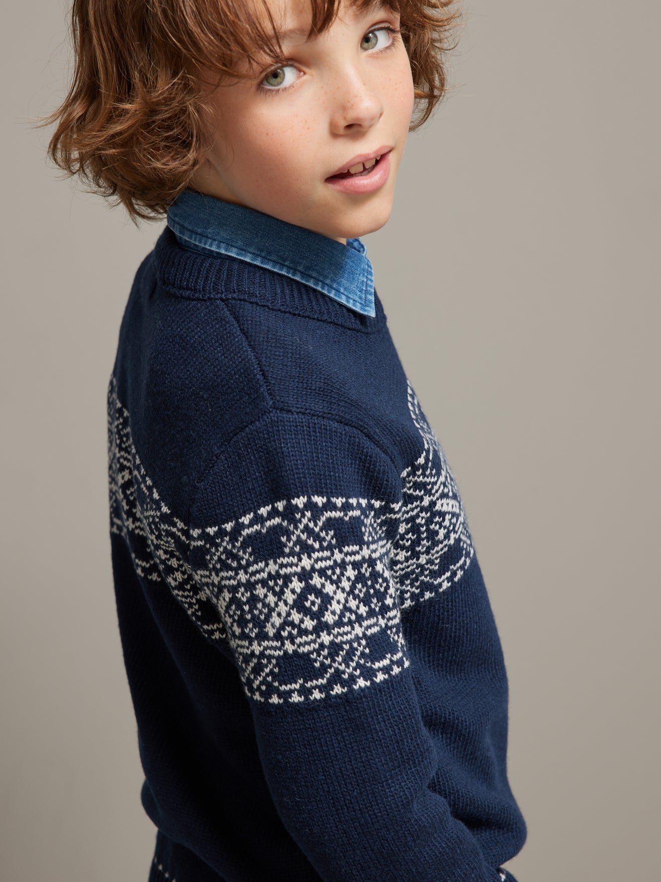Pull jacquard de Noël - Collection famille