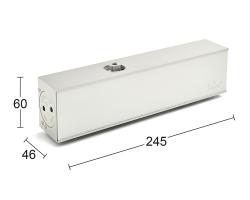 Dorma TS 83 BC/ÖD zilver deursluiter zonder stangenstelsel
