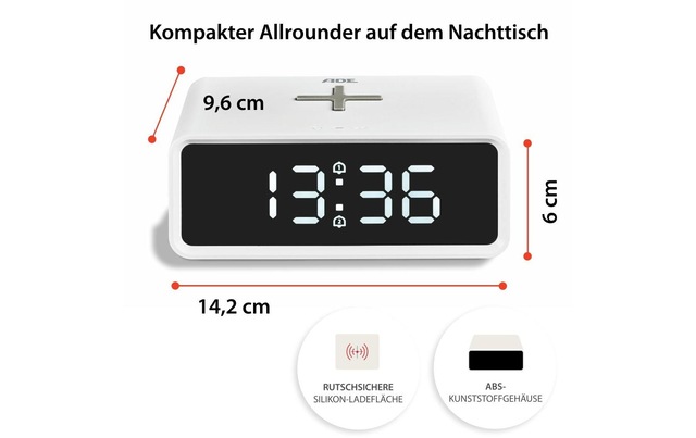 ADE Wecker »mit Temperaturanzeige«