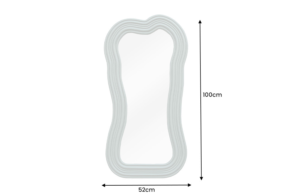 Design Wandspiegel ALICE II 100cm pastell salbeigrün