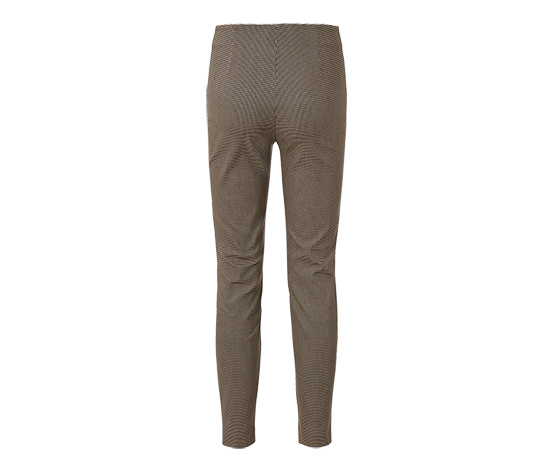 Stretchhose mit Hahnentritt-Jacquard
