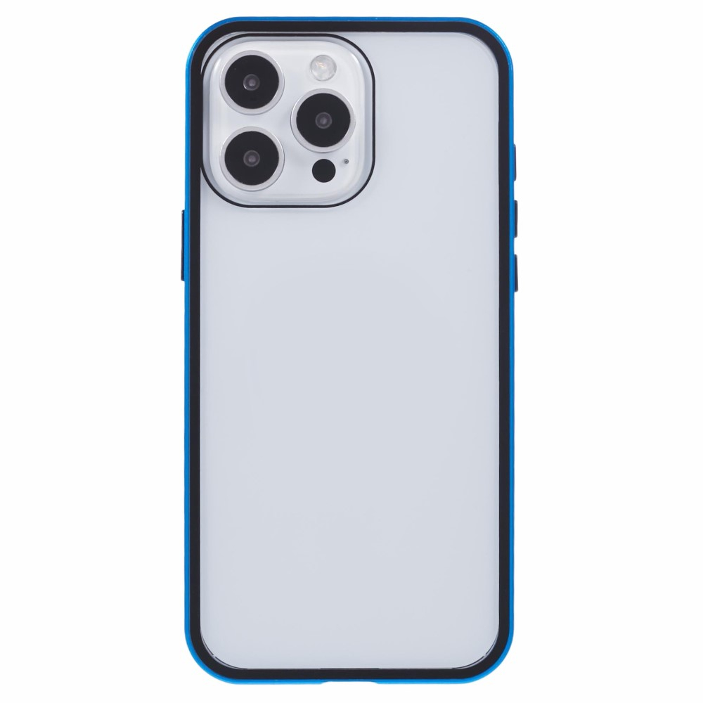 iPhone 16 Pro Max Magnetische Alu Schutzhülle mit Panzer Glas Backcover   Displayschutz (Magnet-Technologie) - Blau