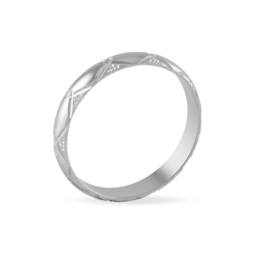 Alliance Harmonie Demi Jonc Classique Or Blanc