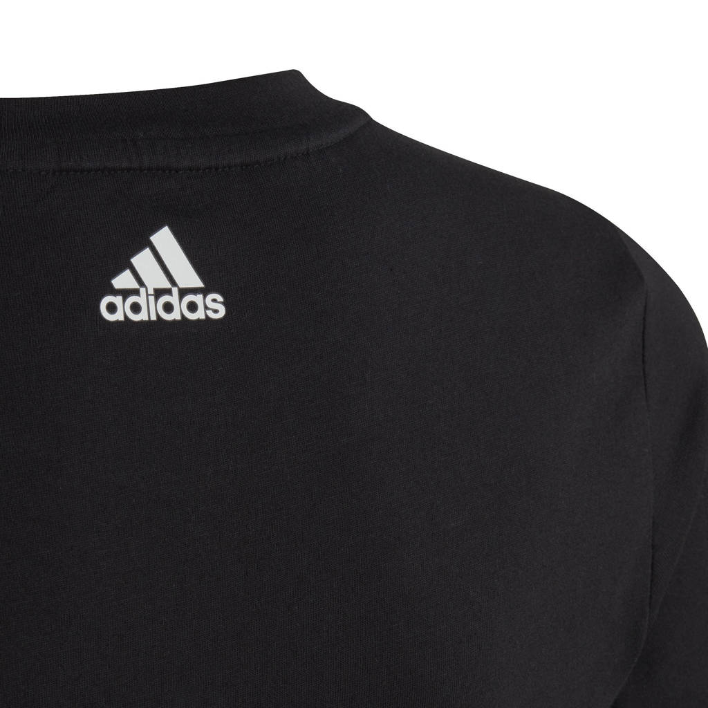 adidas T-shirt zwart/wit