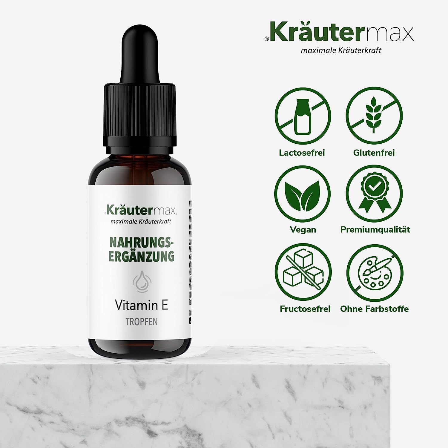 Kräutermax Vitamin E vegan Tropfen