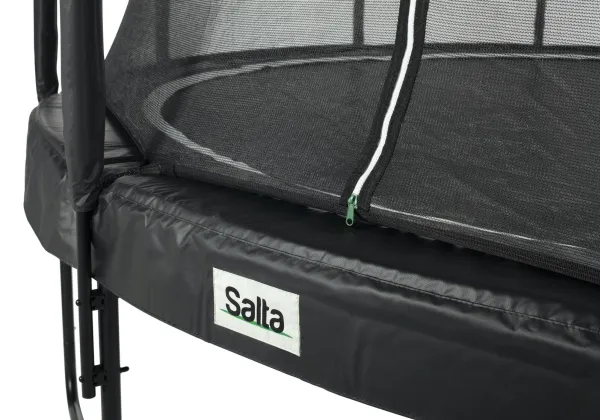 Salta 554, Trampolin, Rund, 150 kg, 5 År, Safety net, Sort