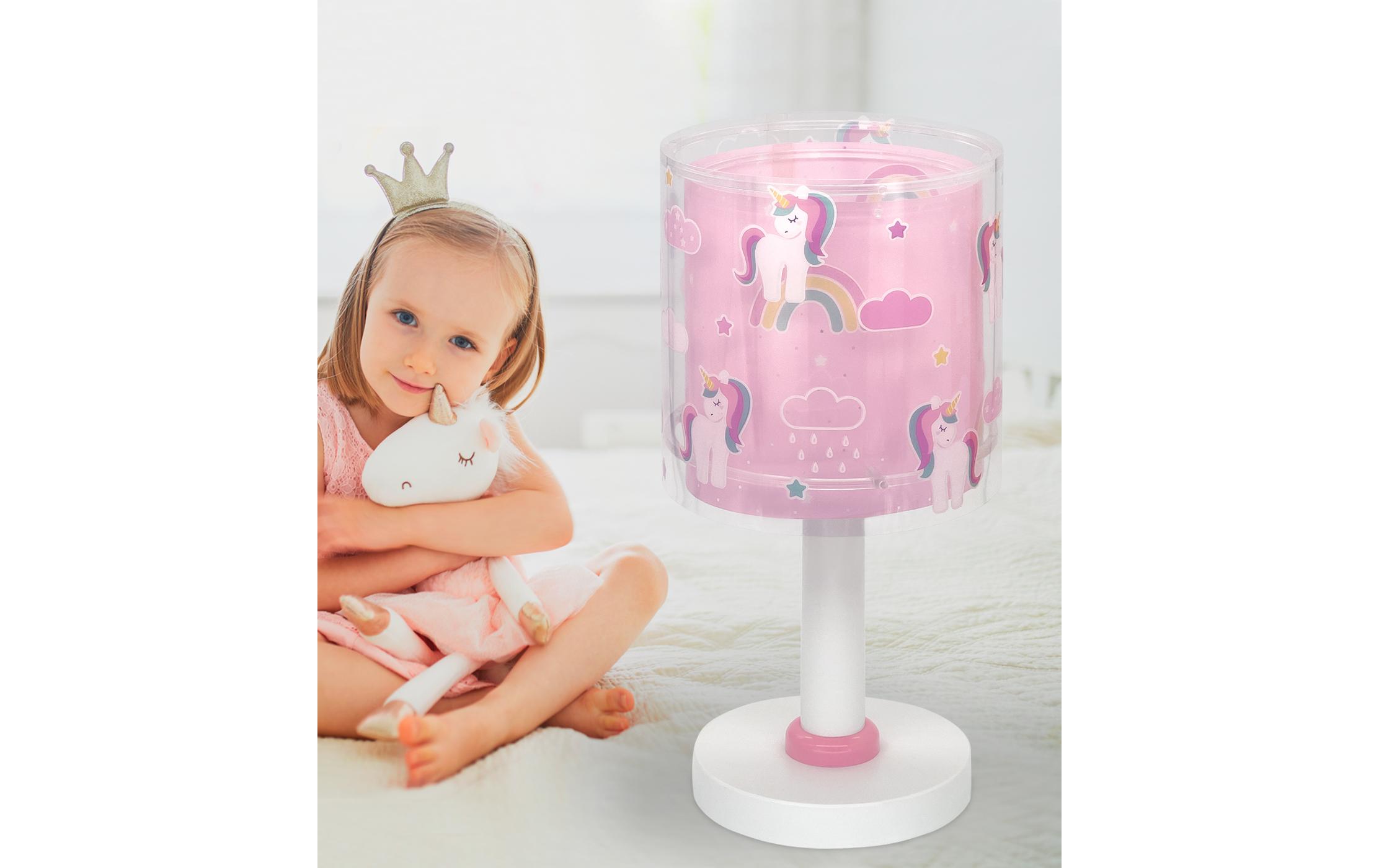 Tischlampe UnicornsTischleuchte mit Doppelschirm für Kinderziummer