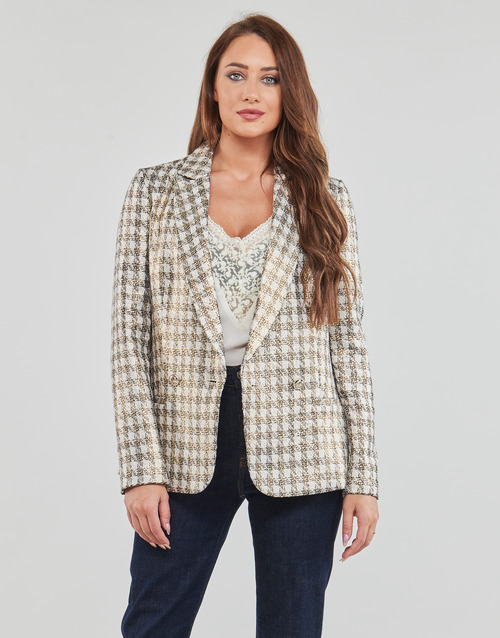 Guess - EMELIE FOILED BLAZER - Beige