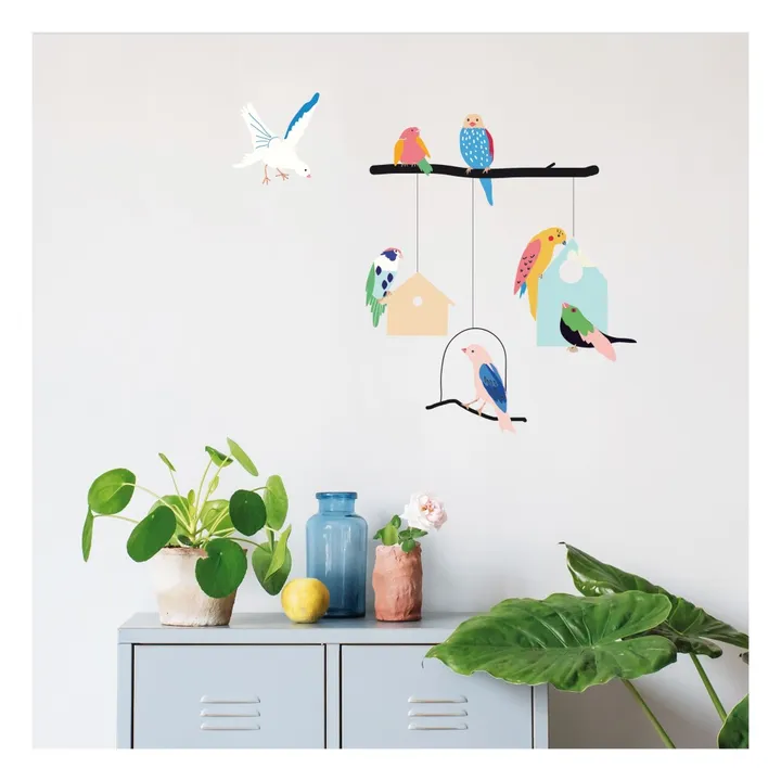 MIMI'lou Stickers Oiseaux et leurs cages