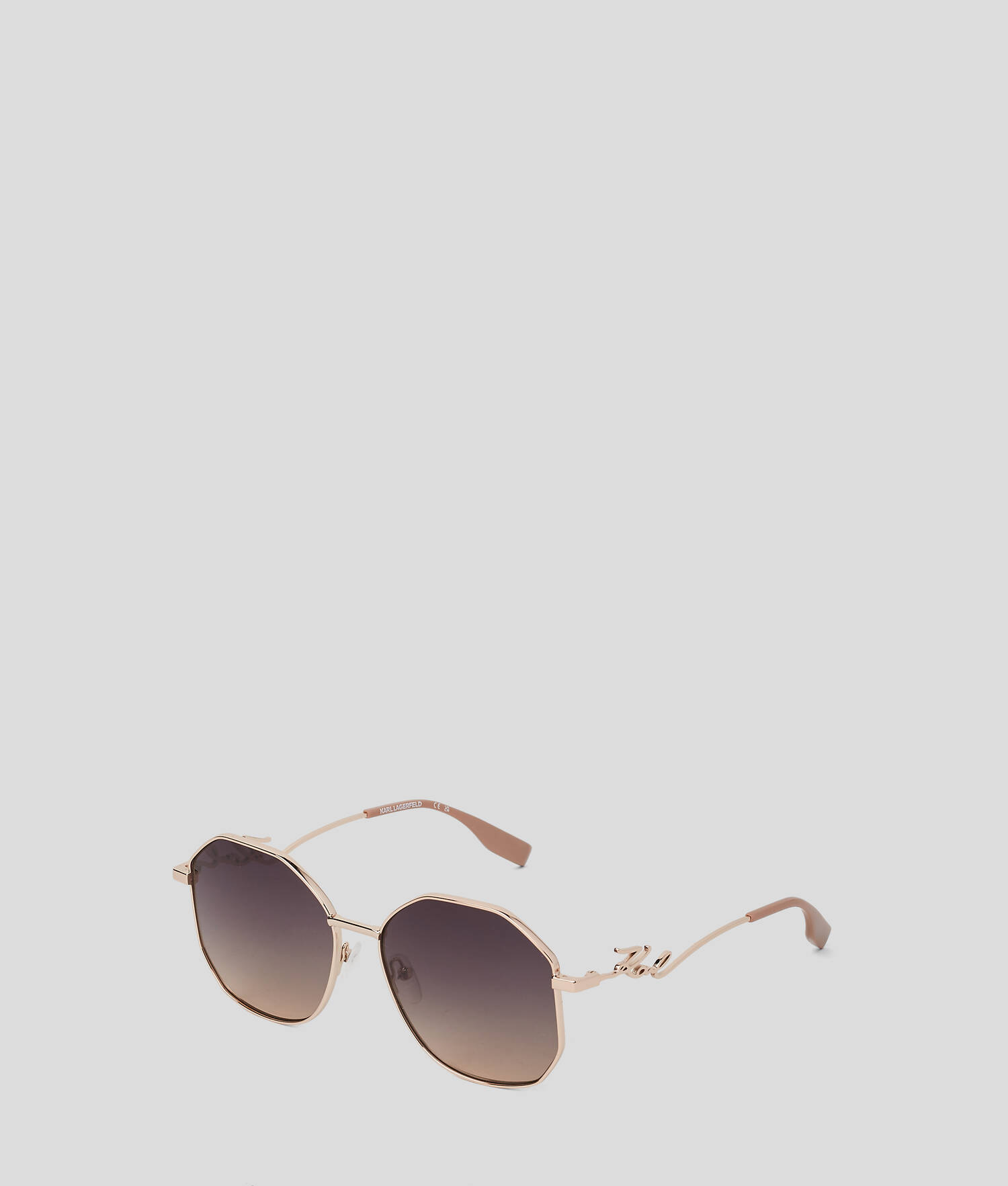 LUNETTES DE SOLEIL KARL SIGNATURE - Rose/Or