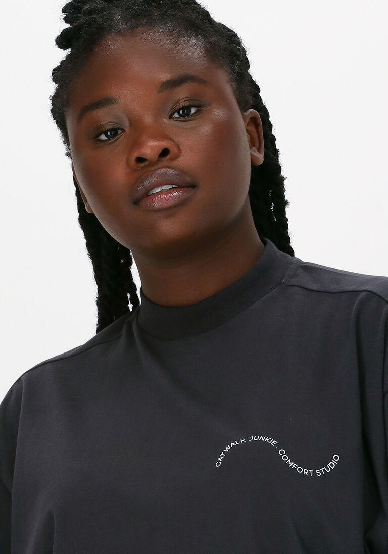 CATWALK JUNKIE zwarte catwalk junkie sweater ls the wave
