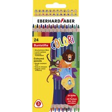 Crayon de couleur COLORI DUO, étui de 24