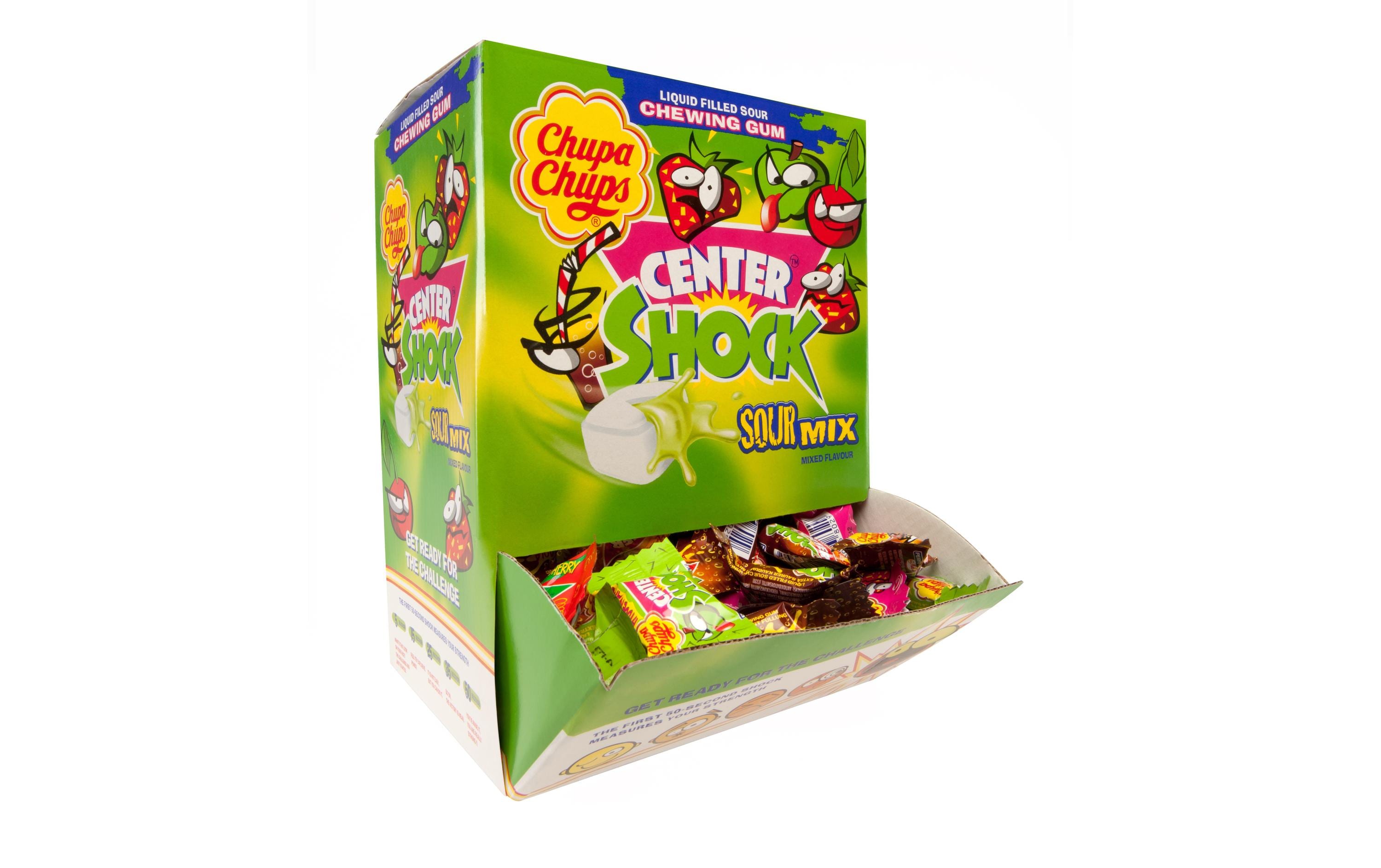 Kaugummi Gum Center Shock Sour 800 gSüss-saure Kaugummis mit flüssiger Füllung