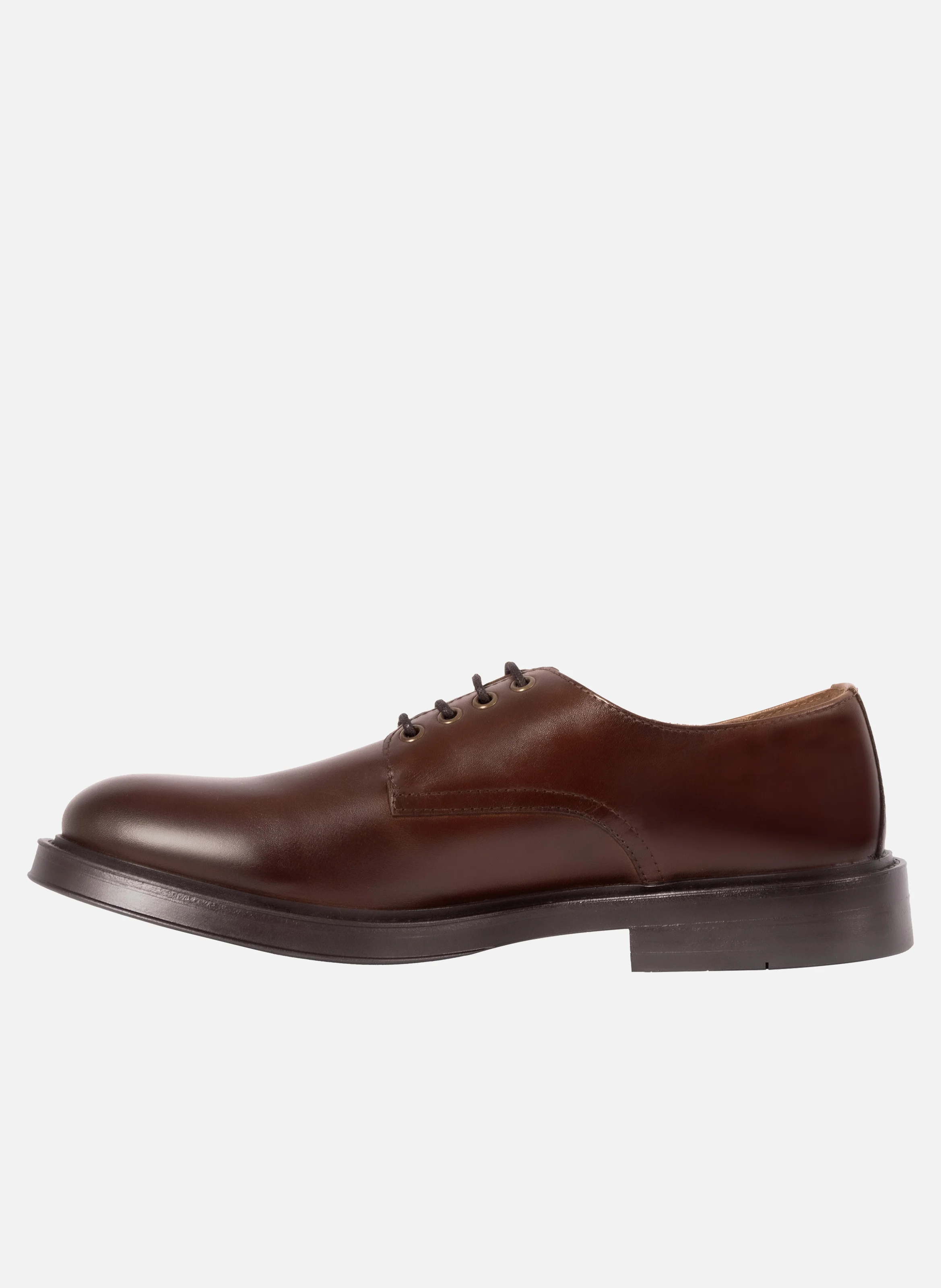 Derbies gomme cuir | Marron