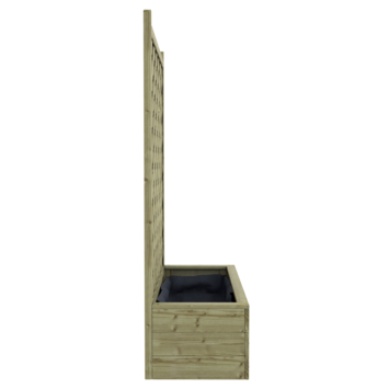 Bloembak met dubbele trellis 90x40 cm