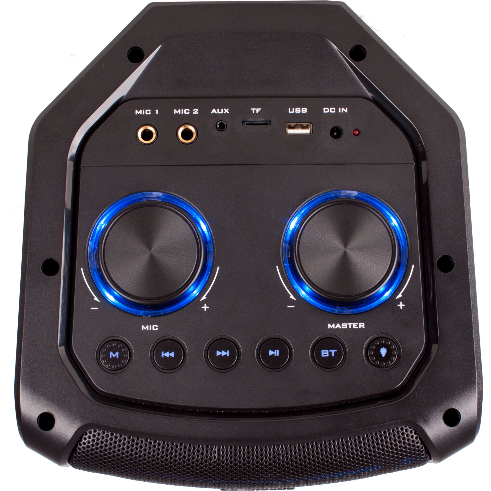 N-Gear Let's Go Party 72 mobiele luidspreker met microfoon en lichteffecten