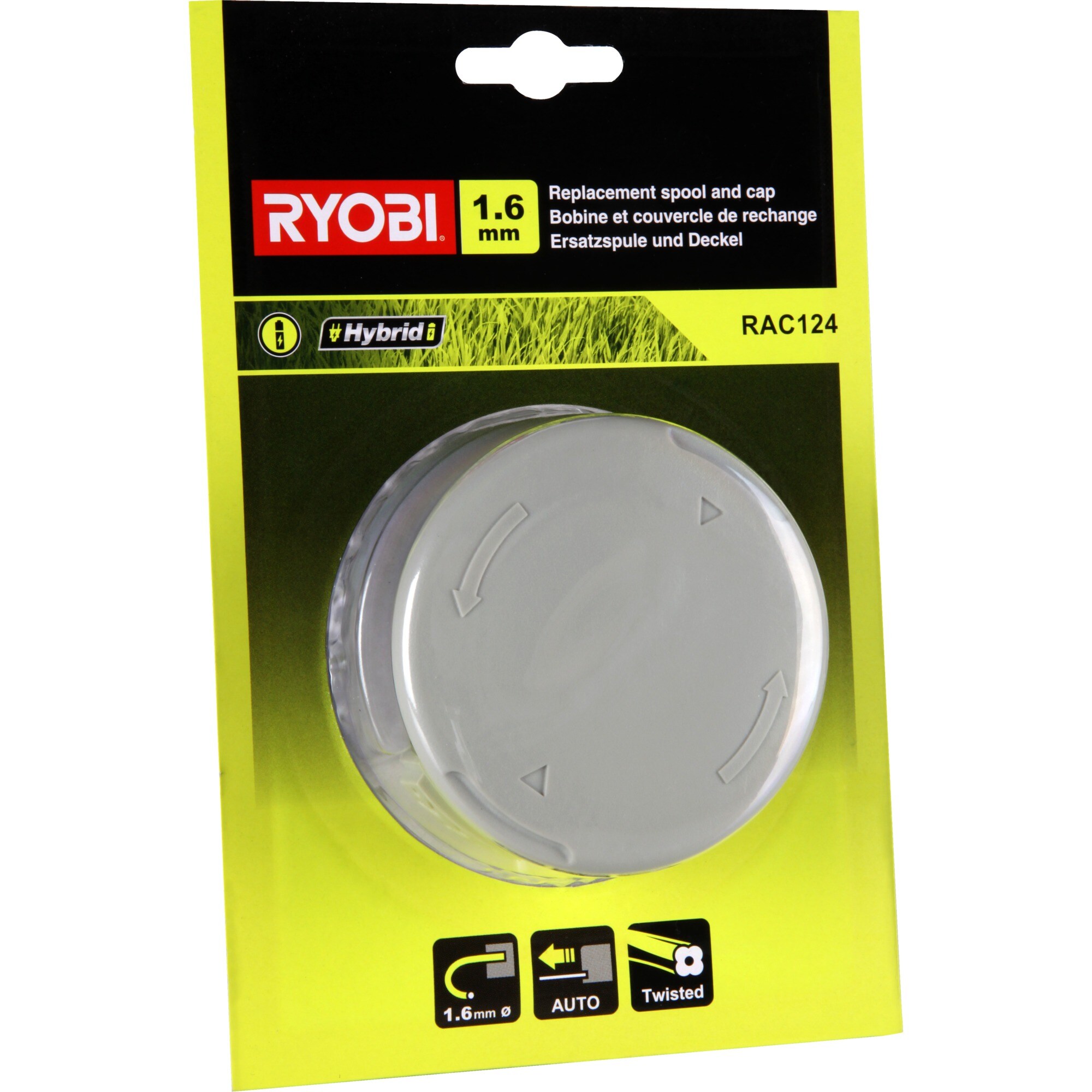 Ryobi Mäh-Faden Rasentrimmer Fadenspule RAC124