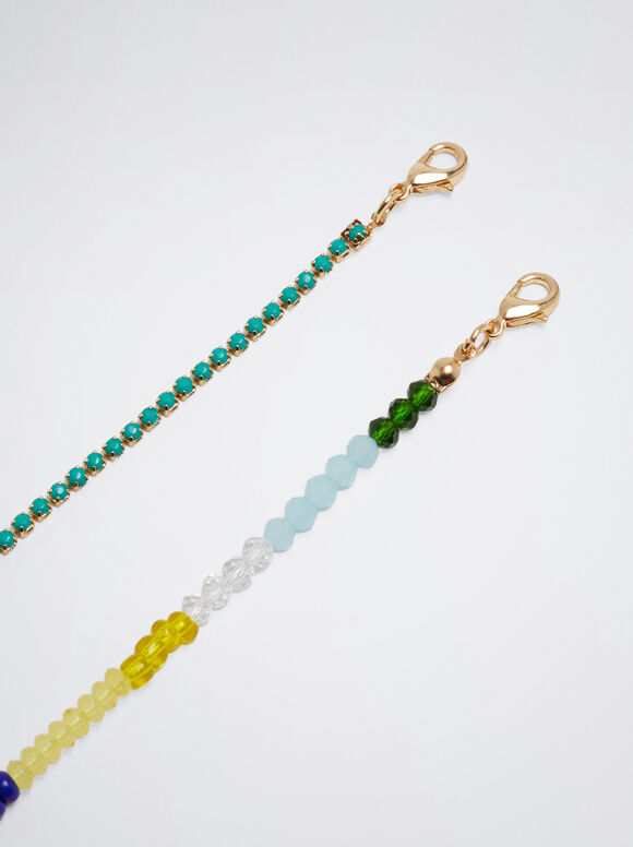 Conjunto de Colares com Pedras Semipreciosas - Multicolorido