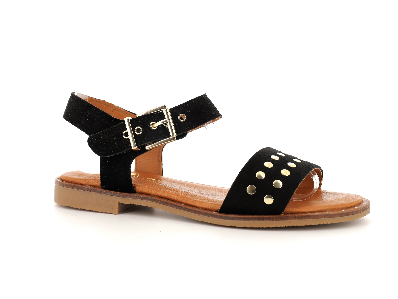 Chaussures du chateau-787 Nubuck Noir Or