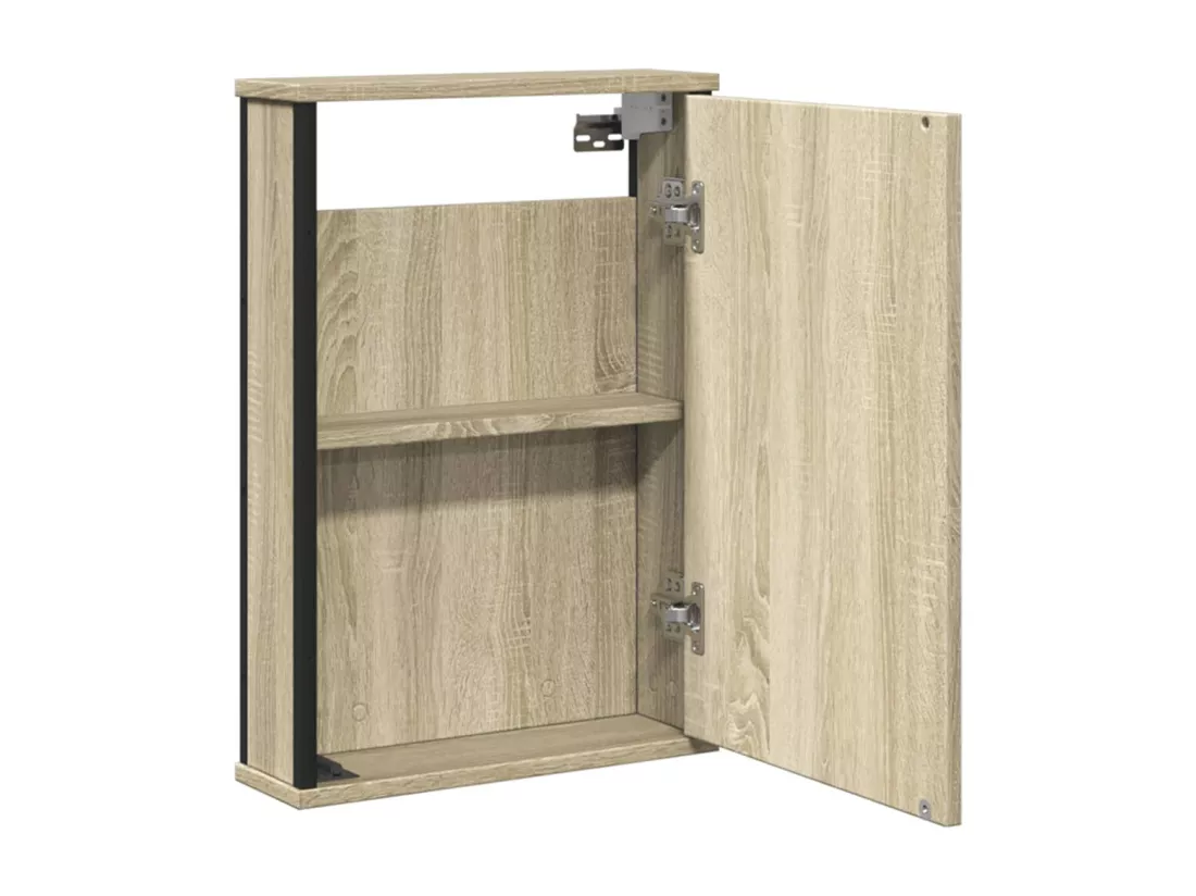Prolenta Premium - Armoire à miroir de salle de bain chêne sonoma bois ingénierie
