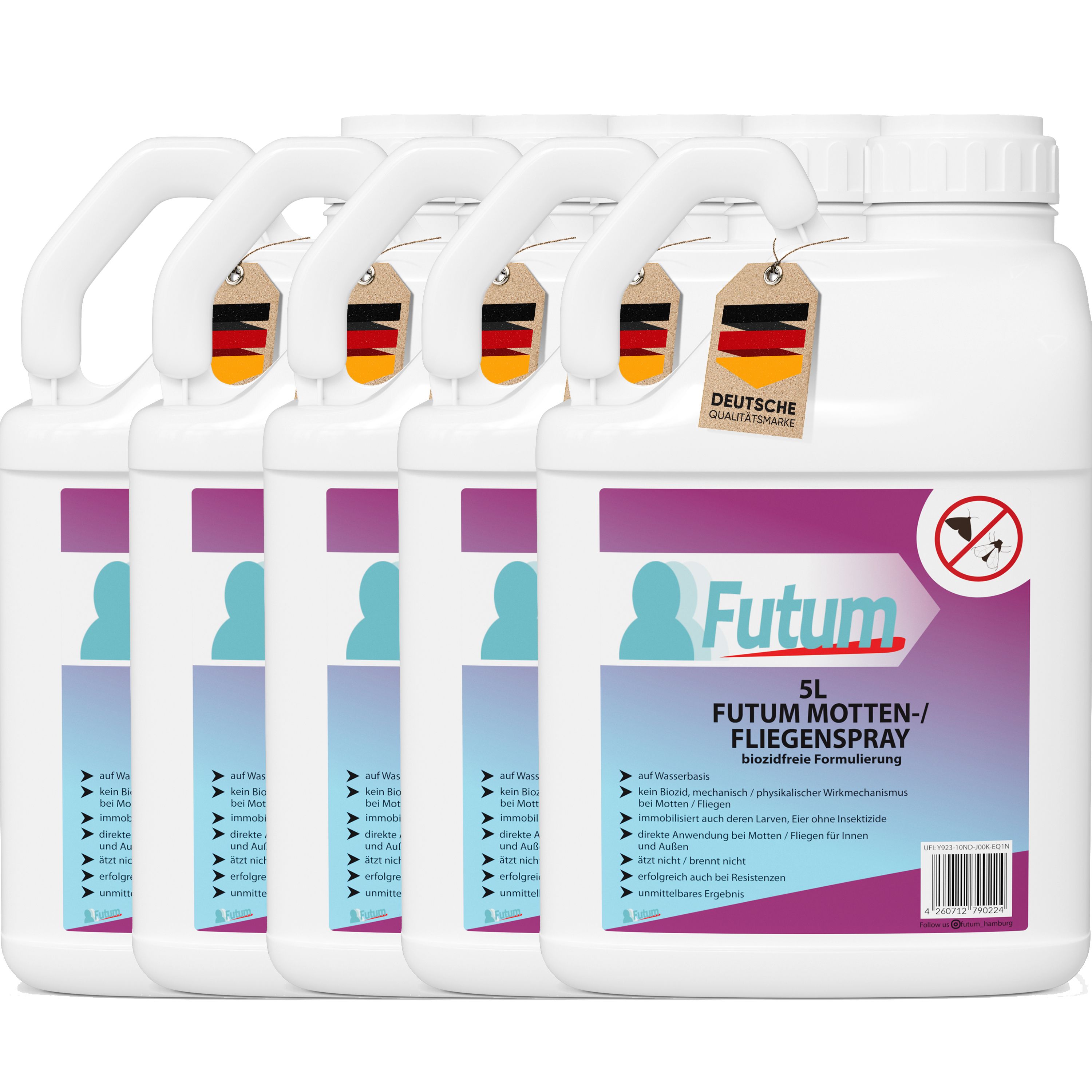 FUTUM 5x5L Motten- / Fliegenspray