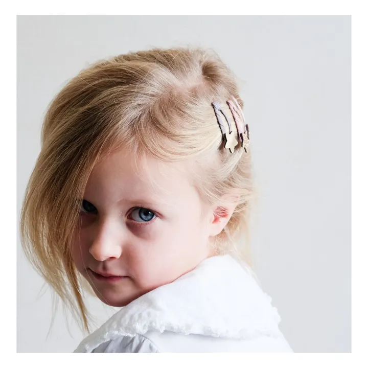 Mimi & Lula Lot 5 Mini Barrettes Stellina Sparkle | Rose