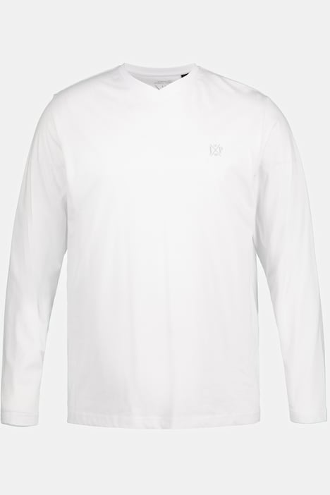 JP 1880 Langarmshirt, Basic, Langarm, V-Ausschnitt, bis 8 XL