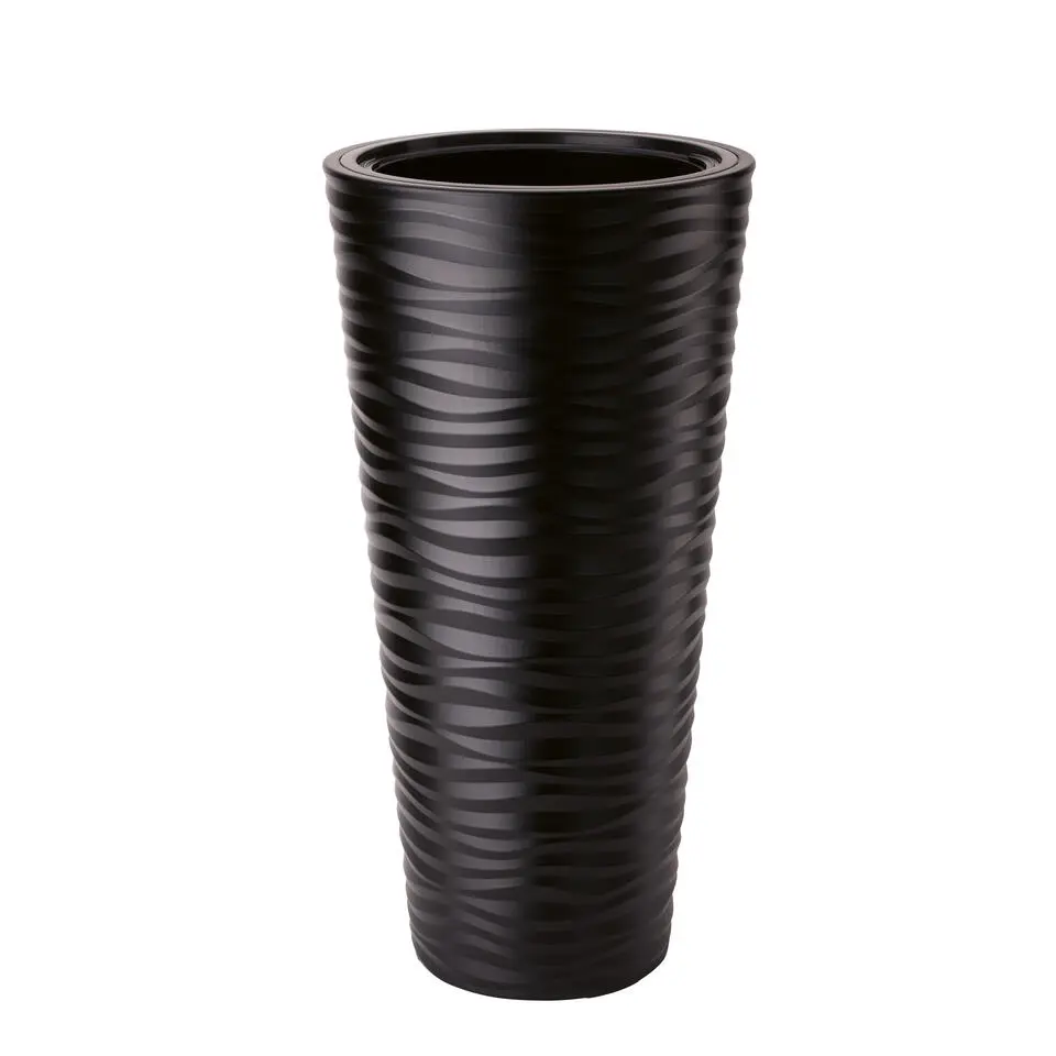 Form Plastic Plantenpot rond - kunststof - zwart - D40 x H79 cm