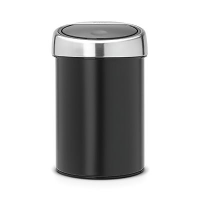 Poubelle coloris noir mat Brabantia Touch 3L