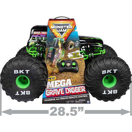 Monster Jam Mega Grave Digger fjernstyret bil