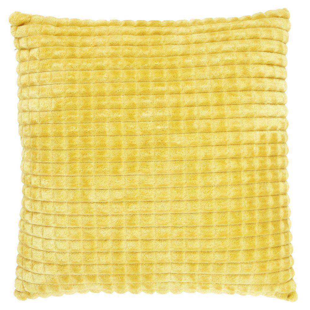 Coussin flanelle effet quadrillé 40x40 cm
