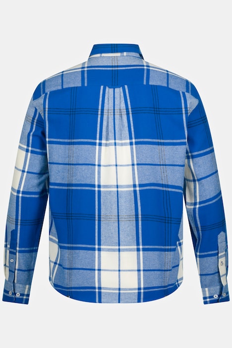 STHUGE Karo-Flanellhemd, Langarm, Modern Fit, Kentkragen, bis 8 XL