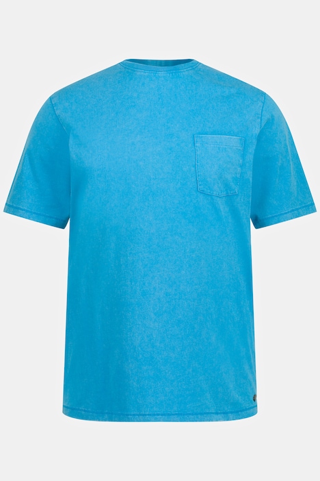 T-Shirt, Biobaumwolle, acid washed, Flammjersey, Halbarm