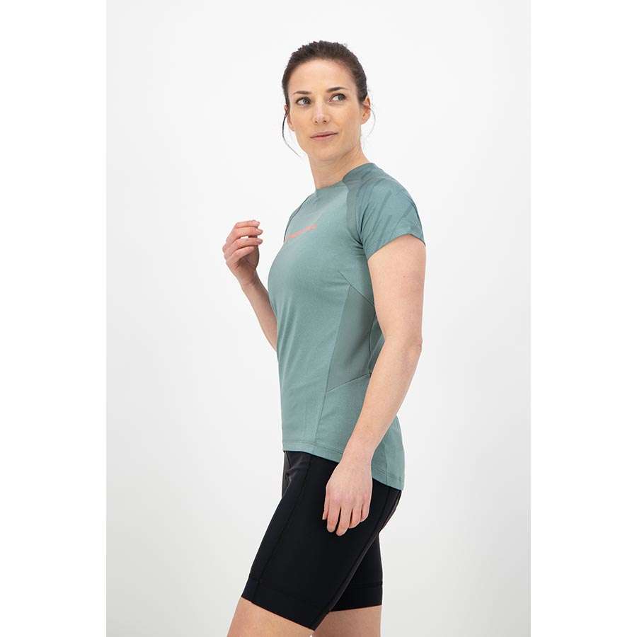Endura Single Track MTB Fietsshirt Korte Mouwen Groen Dames