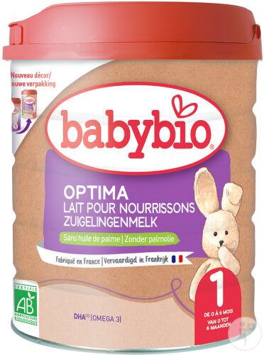 Babybio Optima 1 Lait Pour Nourrissons 0-6 Mois Pot 800g