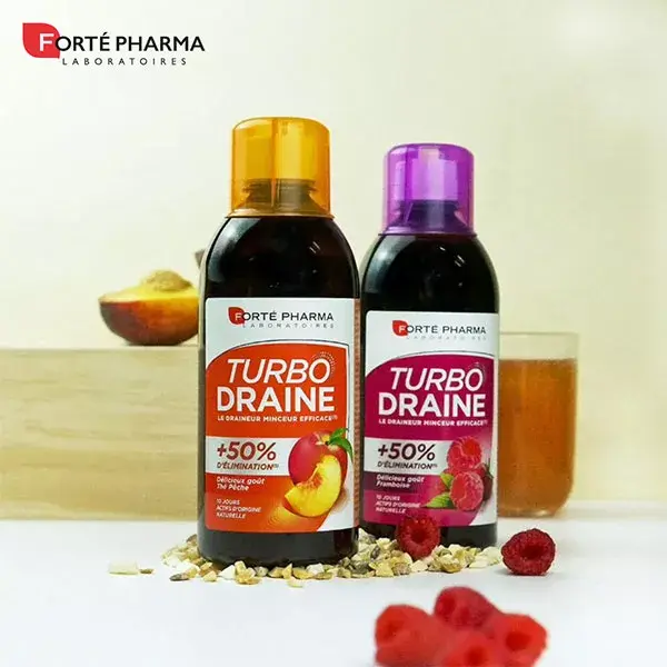 Forté Pharma TurboDraine Framboesa Emagrecimento Drenagem Eliminação 500ml