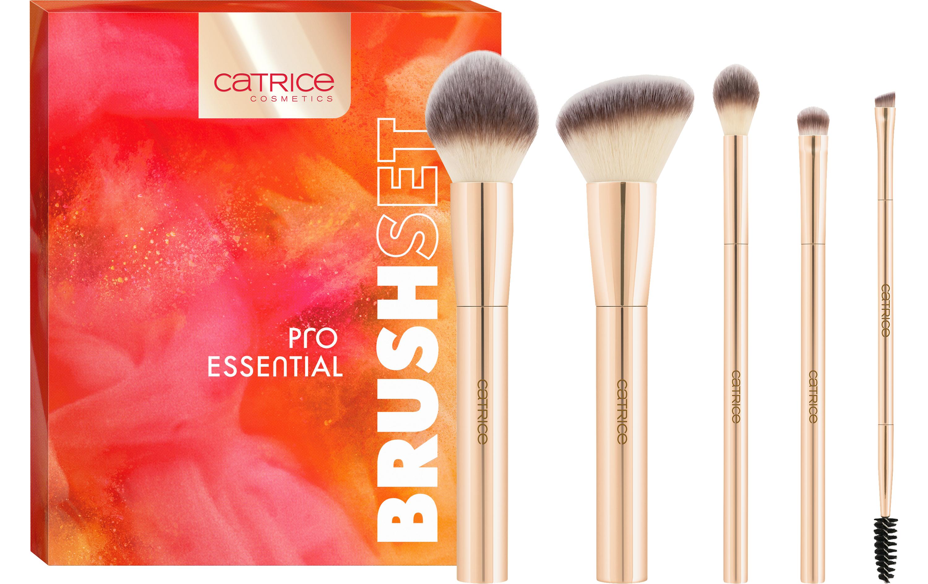 Geschenkset Brush Set Pro Essential 5-teiligSet mit 5 Pinseln für Gesicht- und Augen-Make-ups