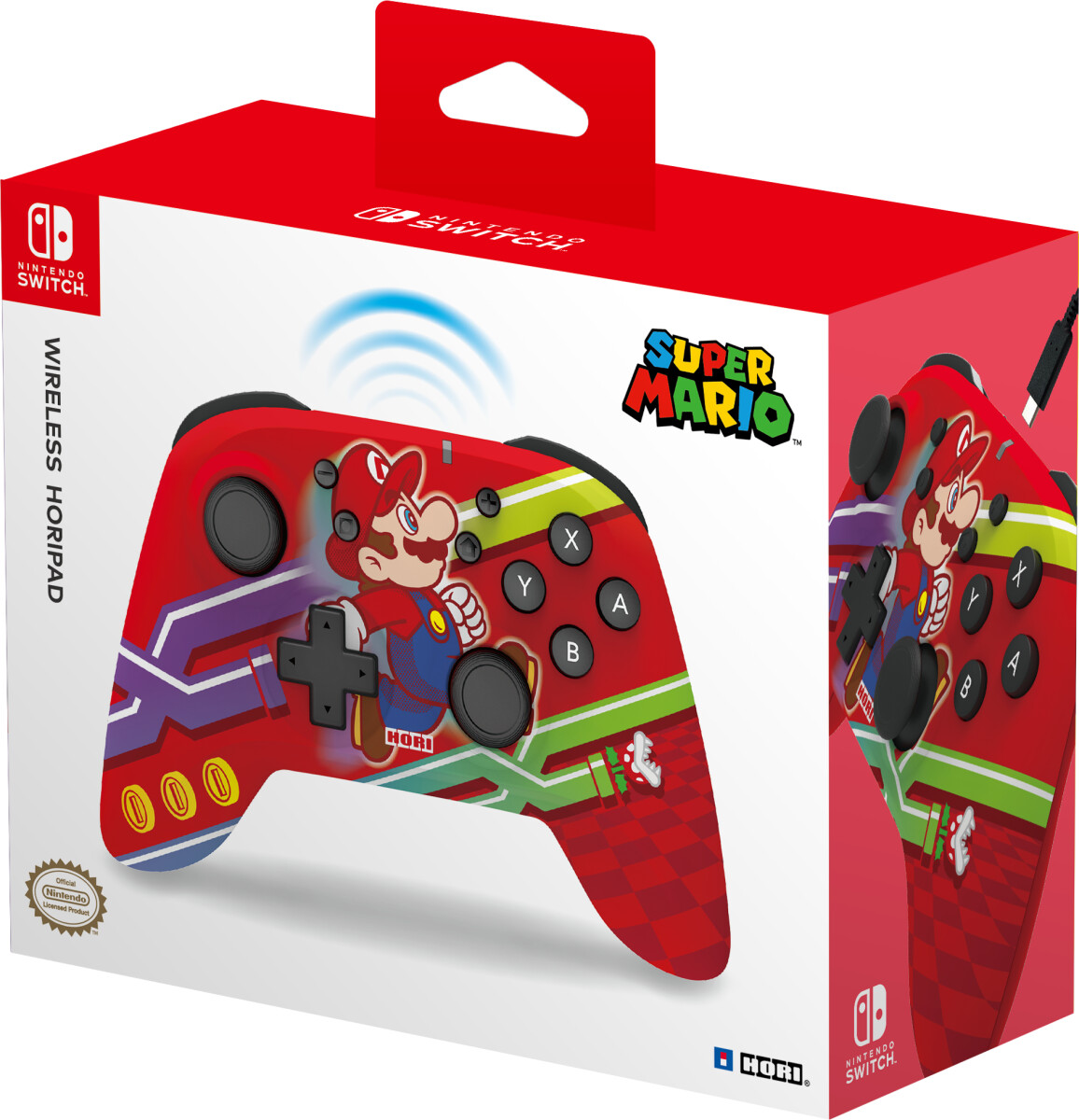 Hori HoriPad - Trådløs Controller Til Nintendo Switch - Mario Iml