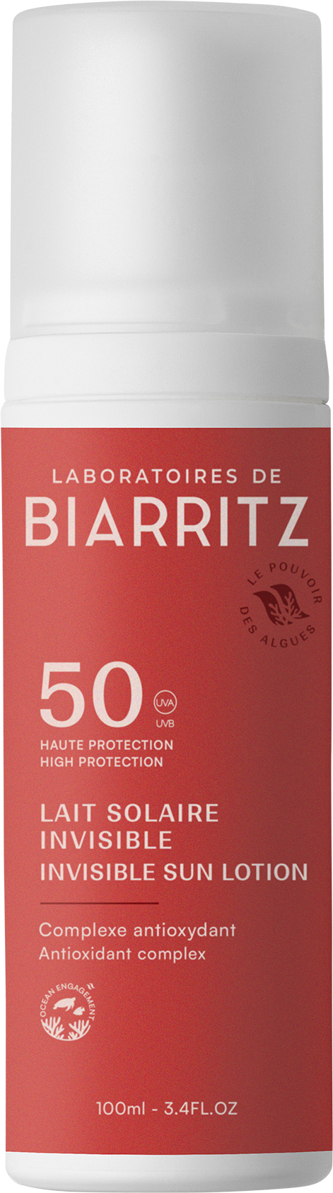 LABORATOIRES DE BIARRITZ Sonnenmilch<br>100 ml, Dispenser, Milch, Invisible LSF50
