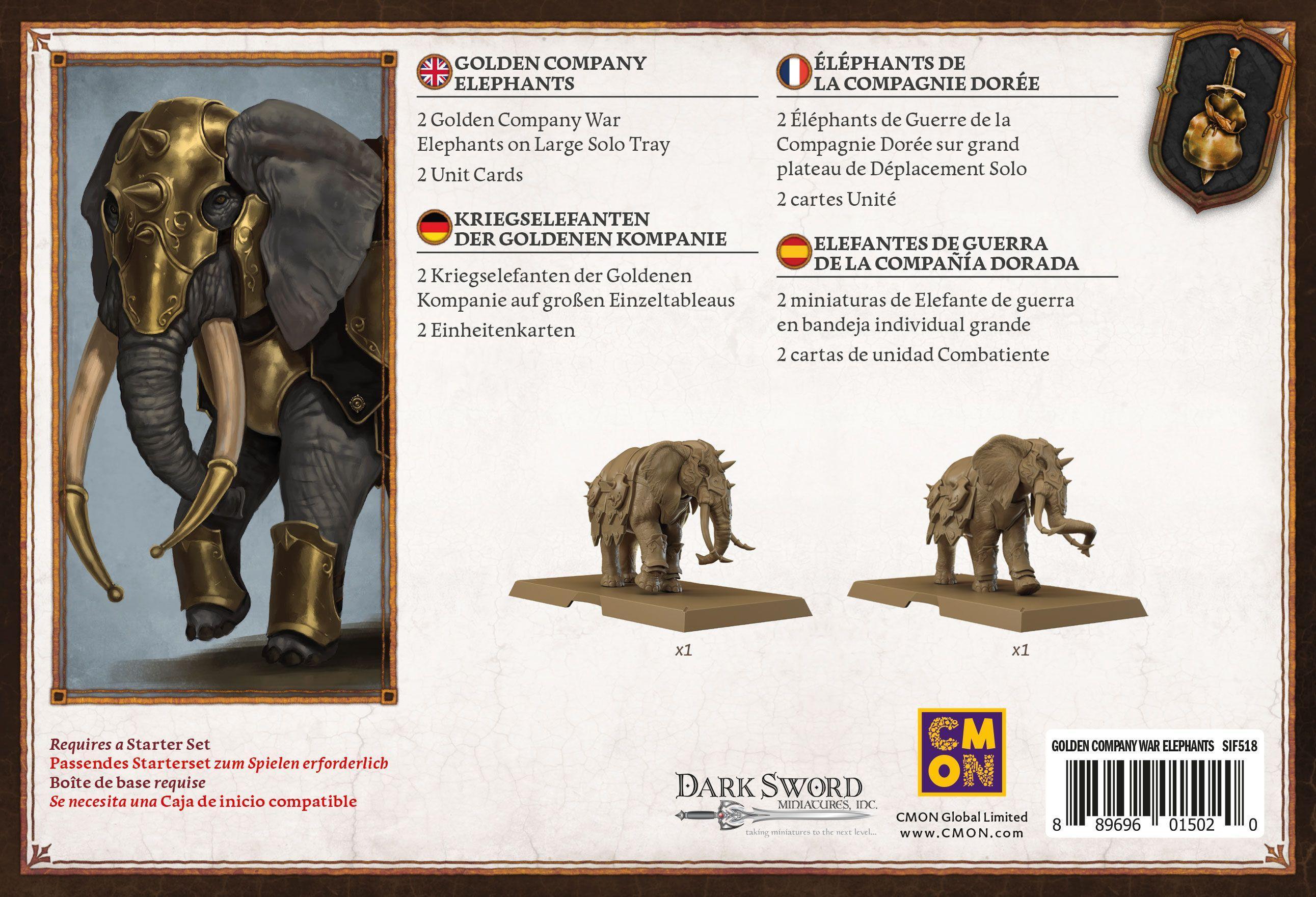 Song of Ice & Fire - Golden Company War Elephants (Kriegselefanten der Goldenen Kompanie)
